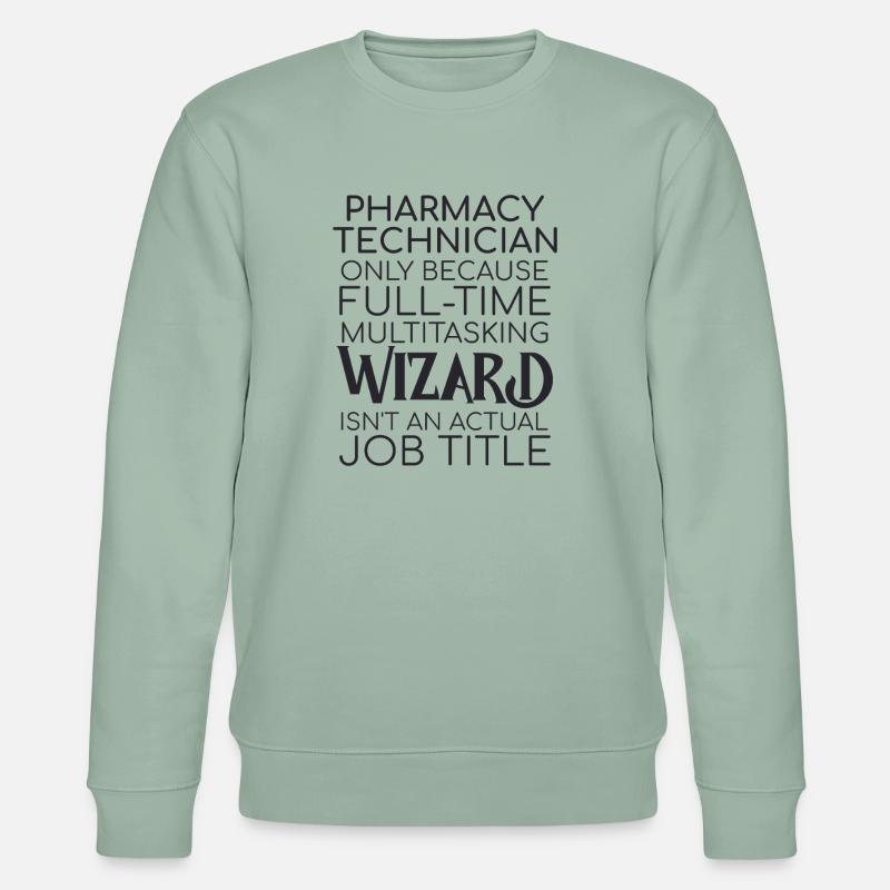 Pharmacy technician Wizard - Stanley/Stella Unisex Bio-Sweatshirt CHANGER  - Helles Graugrün