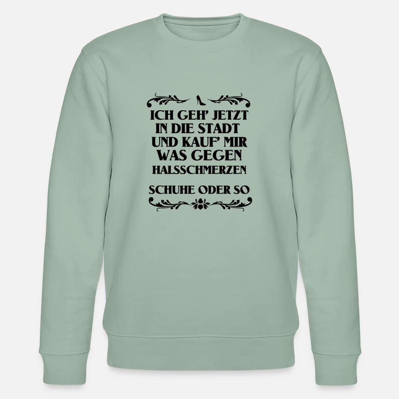 Schuhe oder so - Stanley/Stella Unisex Bio-Sweatshirt CHANGER  - Helles Graugrün