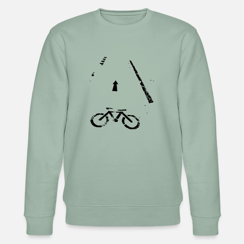 Bicycle - Stanley/Stella Unisex Bio-Sweatshirt CHANGER - Helles Graugrün