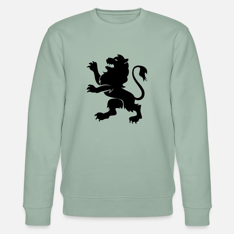wappen_loewe - Stanley/Stella Unisex Bio-Sweatshirt CHANGER  - Helles Graugrün