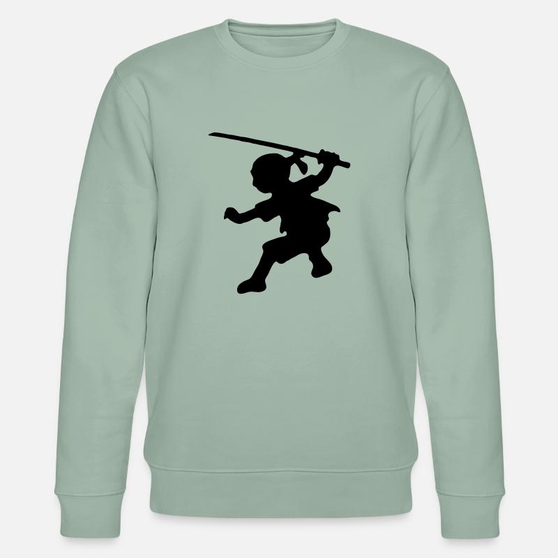 ninja - Stanley/Stella Unisex Bio-Sweatshirt CHANGER  - Helles Graugrün