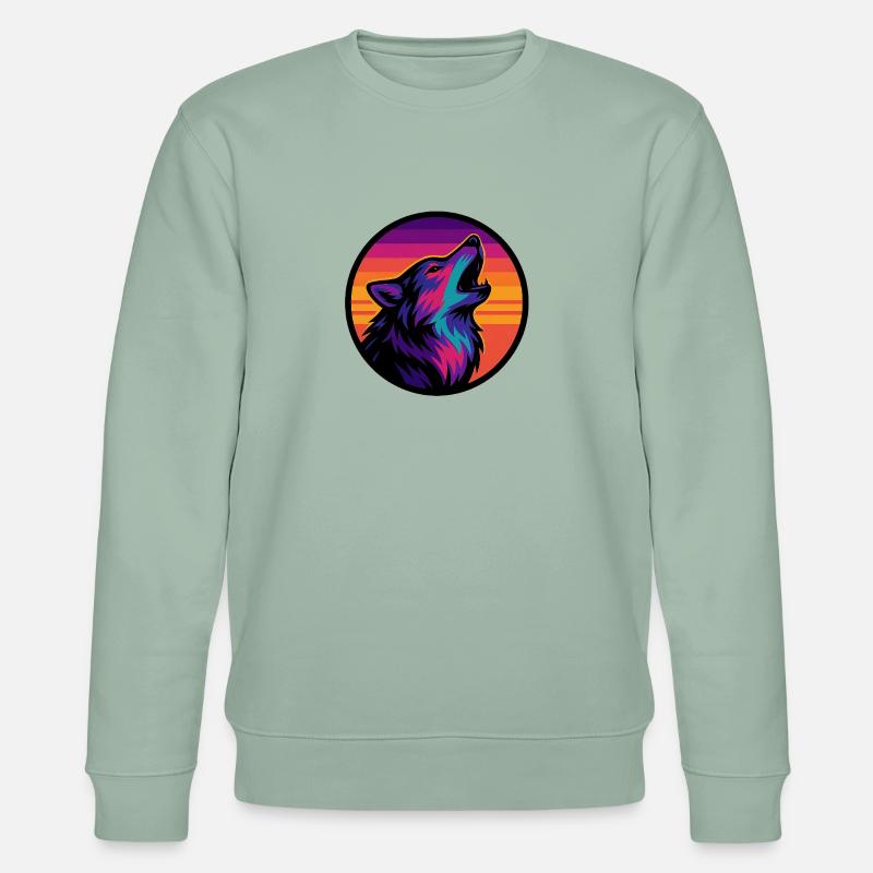 Wolf - Stanley/Stella Unisex Bio-Sweatshirt CHANGER  - Helles Graugrün