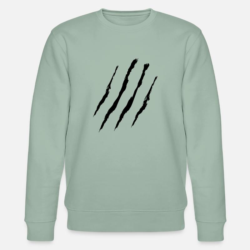 claw marks - Stanley/Stella Unisex Bio-Sweatshirt CHANGER  - Helles Graugrün