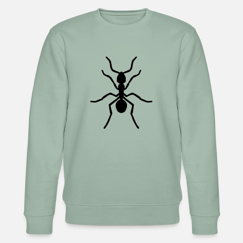 Ameise - Stanley/Stella Unisex Bio-Sweatshirt CHANGER  - Helles Graugrün