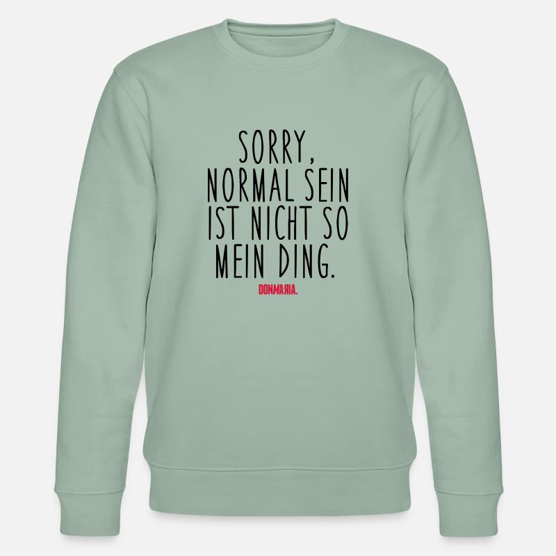 Normal sein - Stanley/Stella Unisex Bio-Sweatshirt CHANGER  - Helles Graugrün