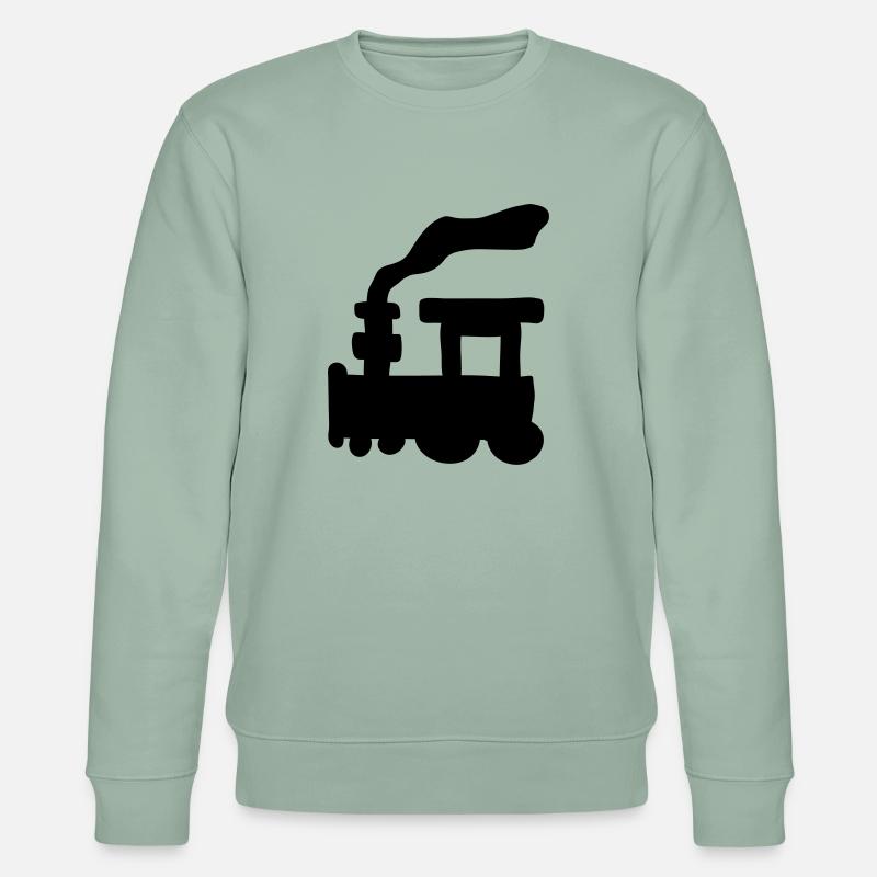 Small Train - Stanley/Stella Unisex Bio-Sweatshirt CHANGER  - Helles Graugrün