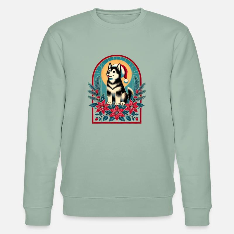 Alaskan Malamute - Stanley/Stella Unisex Bio-Sweatshirt CHANGER  - Helles Graugrün