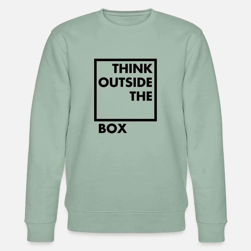 Think outside the box - Stanley/Stella Unisex Bio-Sweatshirt CHANGER  - Helles Graugrün