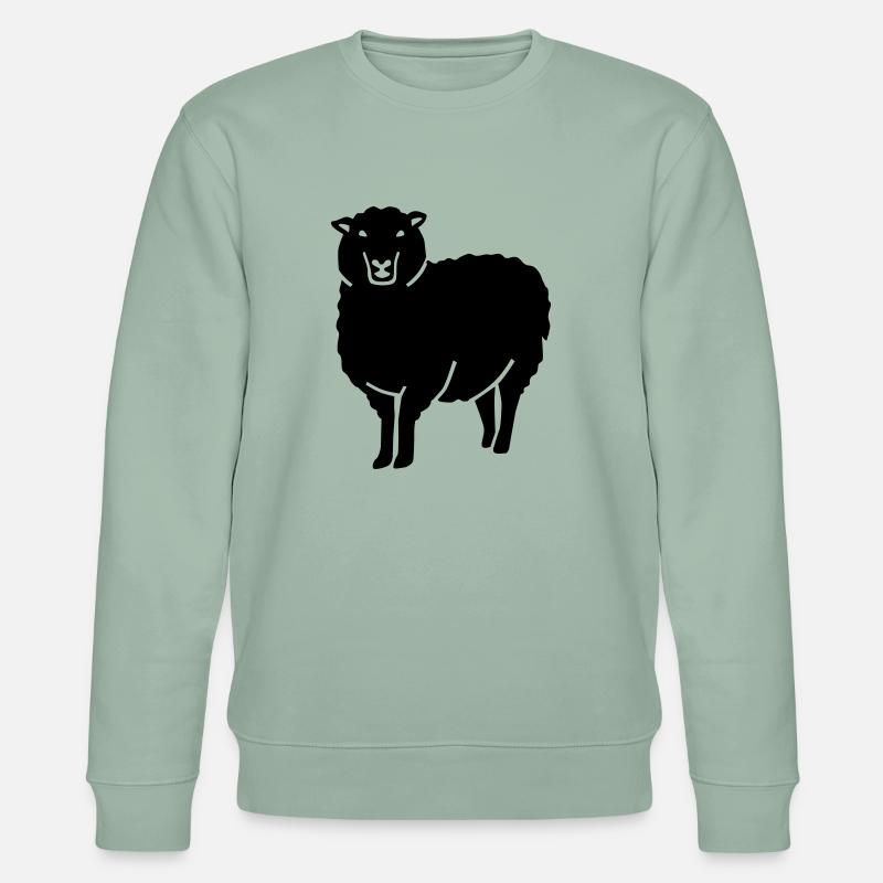 Schaf - Stanley/Stella Unisex Bio-Sweatshirt CHANGER  - Helles Graugrün