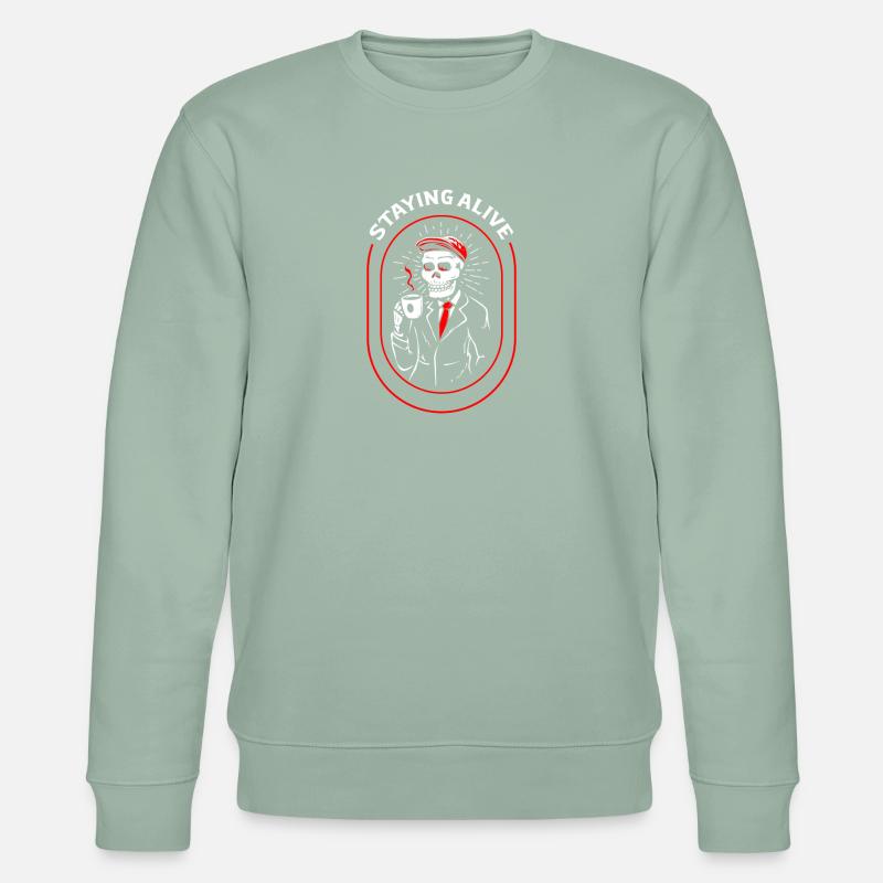 Staying alive - Stanley/Stella CHANGER Unisex Organic Sweatshirt - aloe