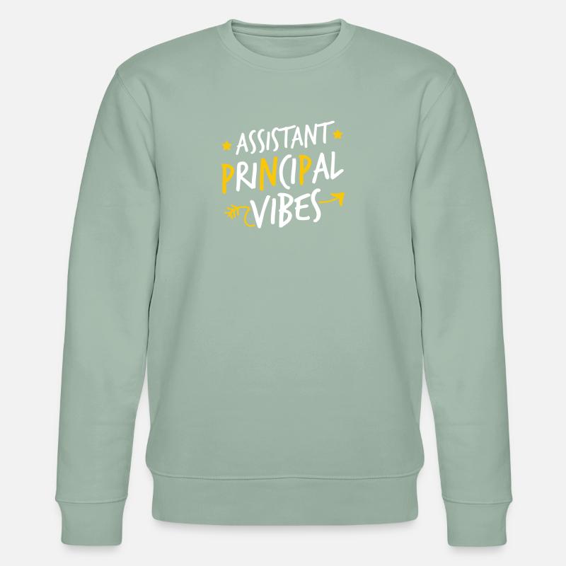 Hauptassistent Vibes - Stanley/Stella Unisex Bio-Sweatshirt CHANGER  - Helles Graugrün