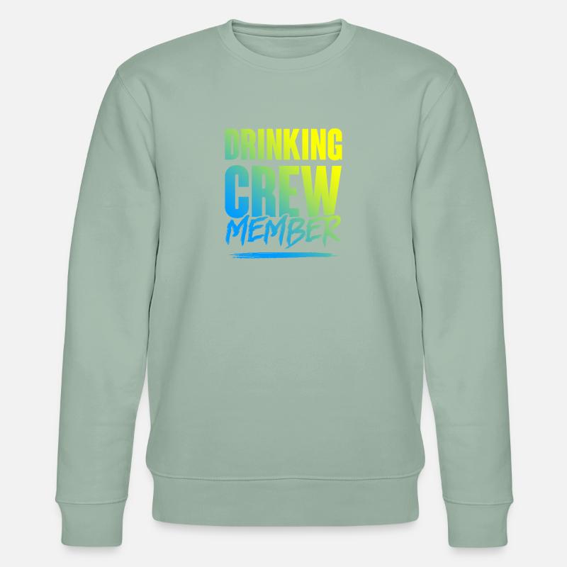 Drinking Crew - Stanley/Stella Unisex Bio-Sweatshirt CHANGER  - Helles Graugrün