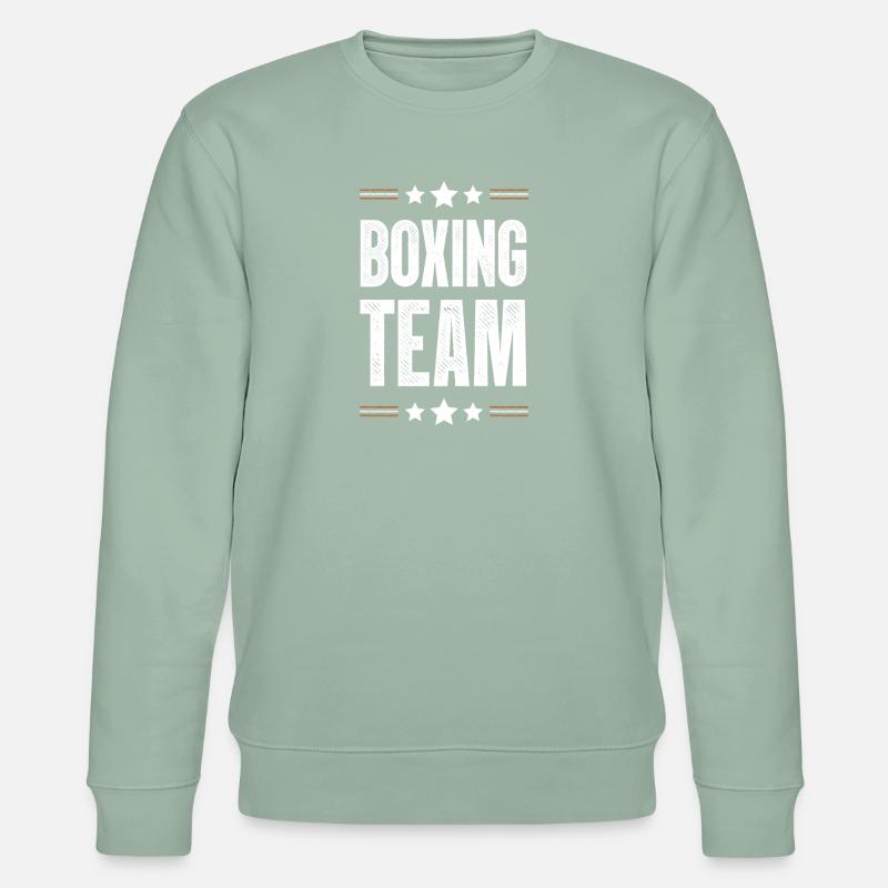 Boxing Team - Stanley/Stella Unisex Bio-Sweatshirt CHANGER - Helles Graugrün