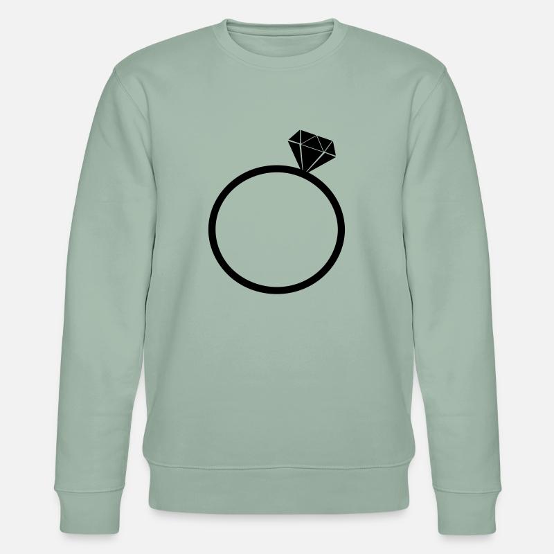 diamantring - Stanley/Stella Unisex Bio-Sweatshirt CHANGER  - Helles Graugrün