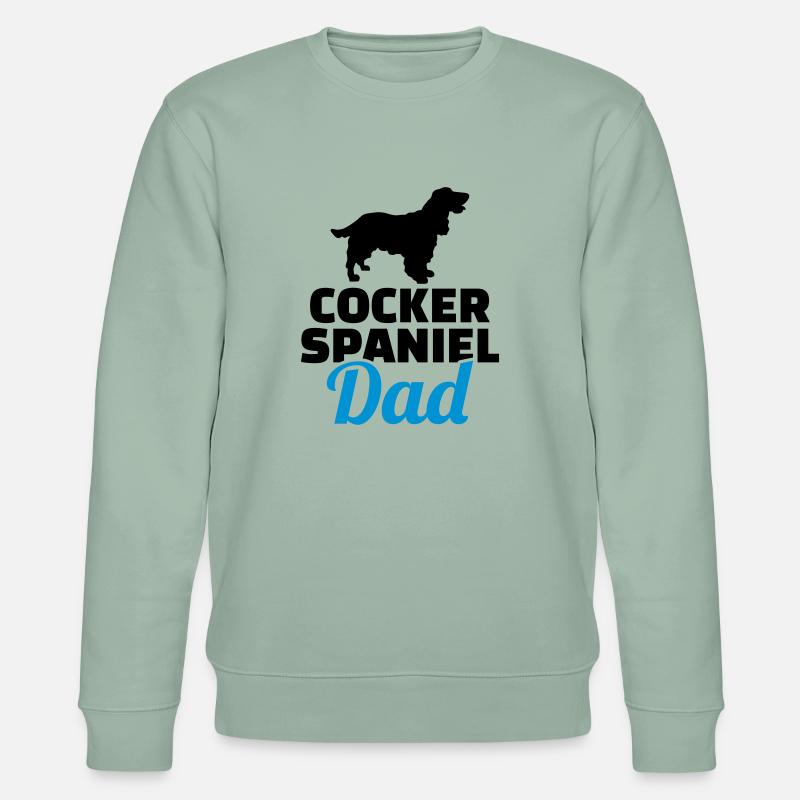 Cocker Spaniel - Stanley/Stella Unisex Bio-Sweatshirt CHANGER  - Helles Graugrün