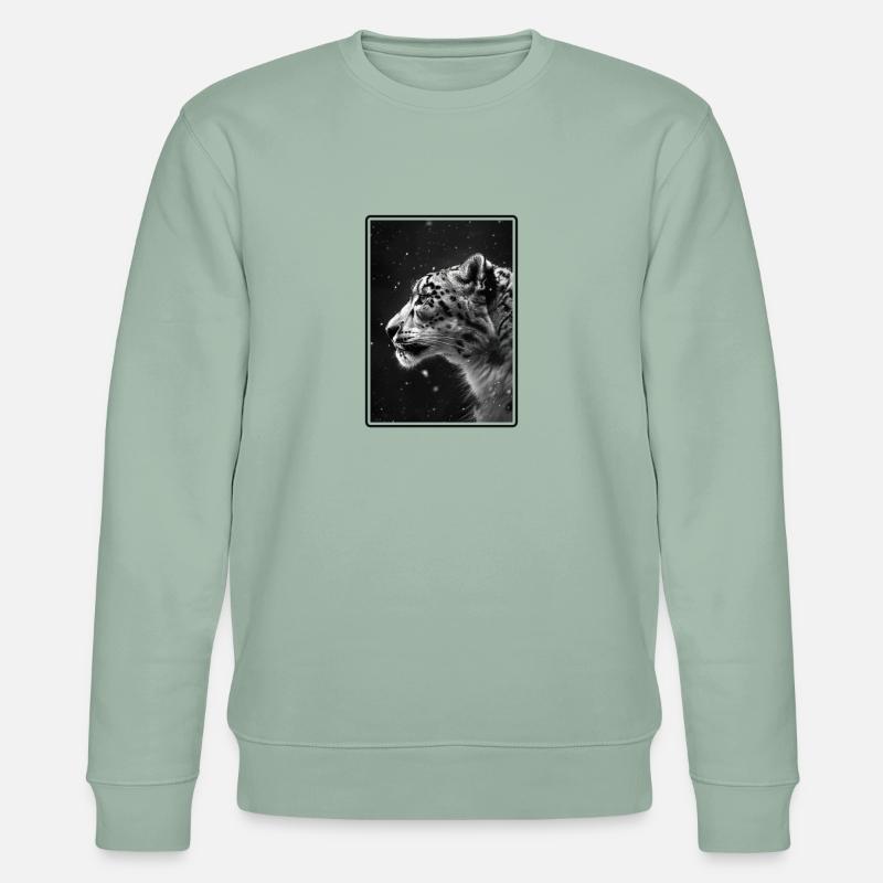 Léopard des neiges Schneeleoparden Schneeleopard - Sweat bio CHANGER Stanley/Stella Unisexe - vert de gris clair