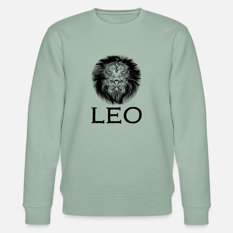 leo1s Zeichenfläche 1 - Stanley/Stella Unisex Bio-Sweatshirt CHANGER  - Helles Graugrün