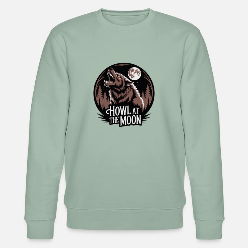 HULST DEN MOND AN - Stanley/Stella Unisex Bio-Sweatshirt CHANGER  - Helles Graugrün