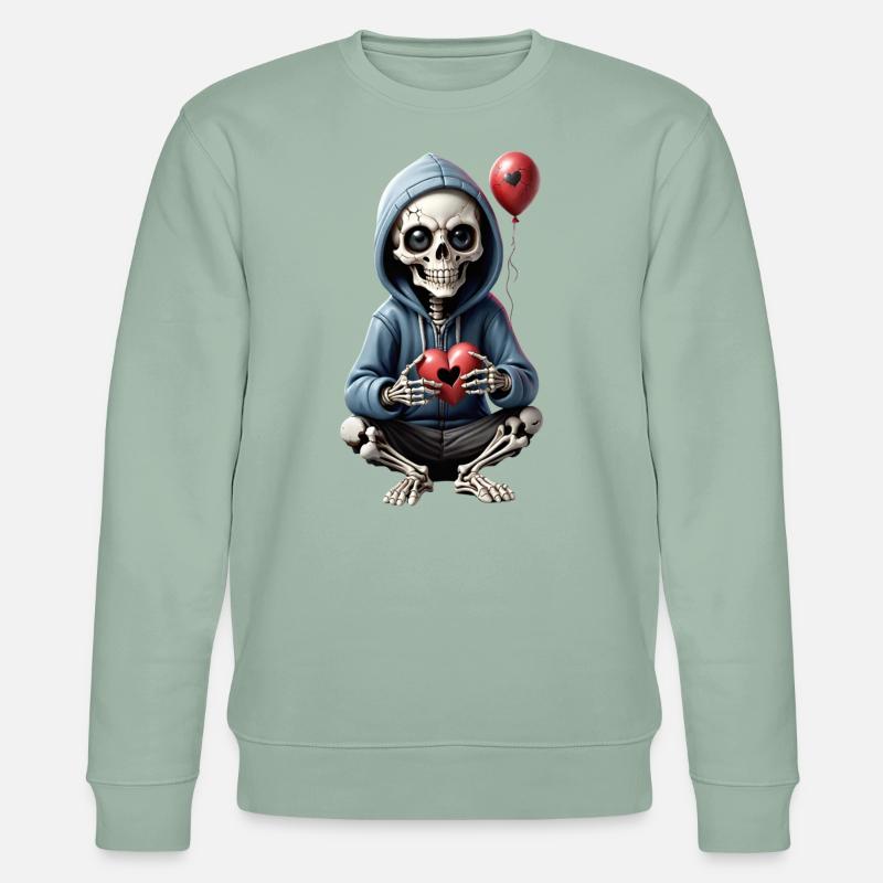 Waiting 4 love - Stanley/Stella Unisex Bio-Sweatshirt CHANGER  - Helles Graugrün