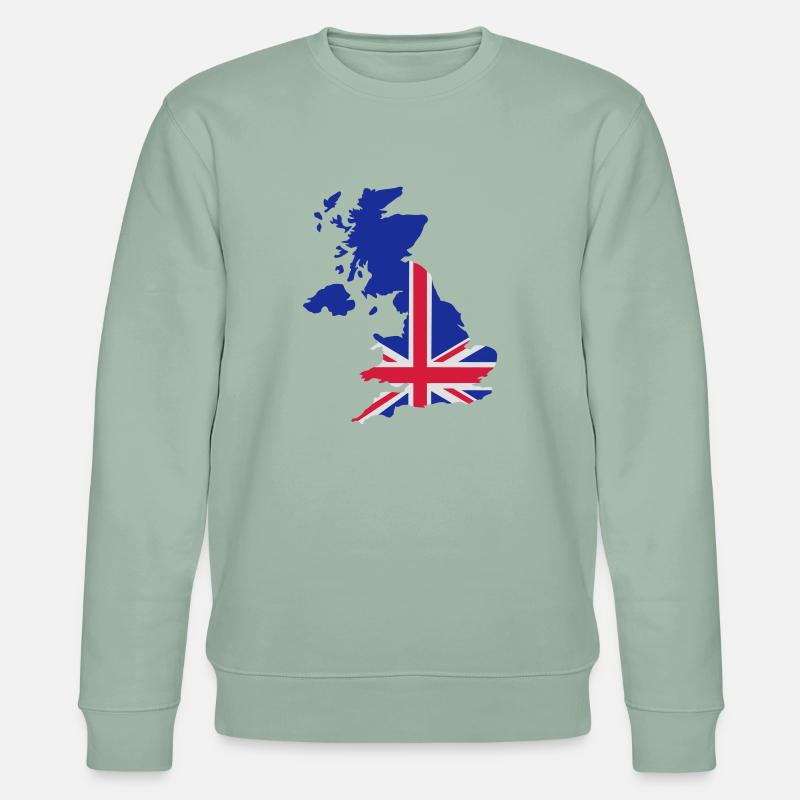 Großbritannien - Stanley/Stella Unisex Bio-Sweatshirt CHANGER - Helles Graugrün