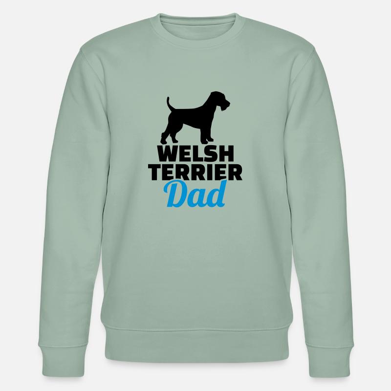 Welsh Terrier - Stanley/Stella Unisex Bio-Sweatshirt CHANGER  - Helles Graugrün