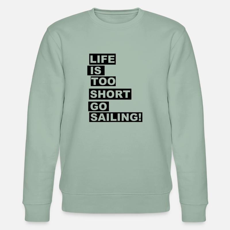 Go Sailing! - Stanley/Stella Unisex Bio-Sweatshirt CHANGER  - Helles Graugrün