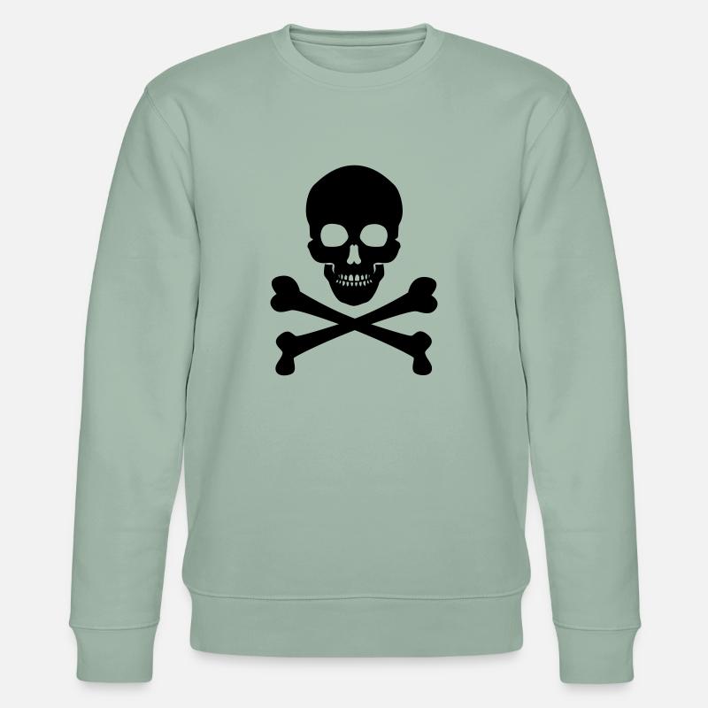 Skull & Bones - Stanley/Stella Unisex Bio-Sweatshirt CHANGER - Helles Graugrün