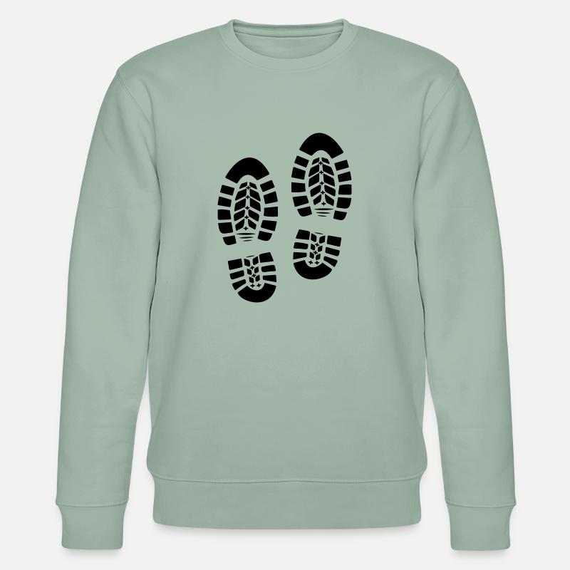 Randonnée empreinte empreinte 1c shoeprint - Sweat bio CHANGER Stanley/Stella Unisexe - vert de gris clair