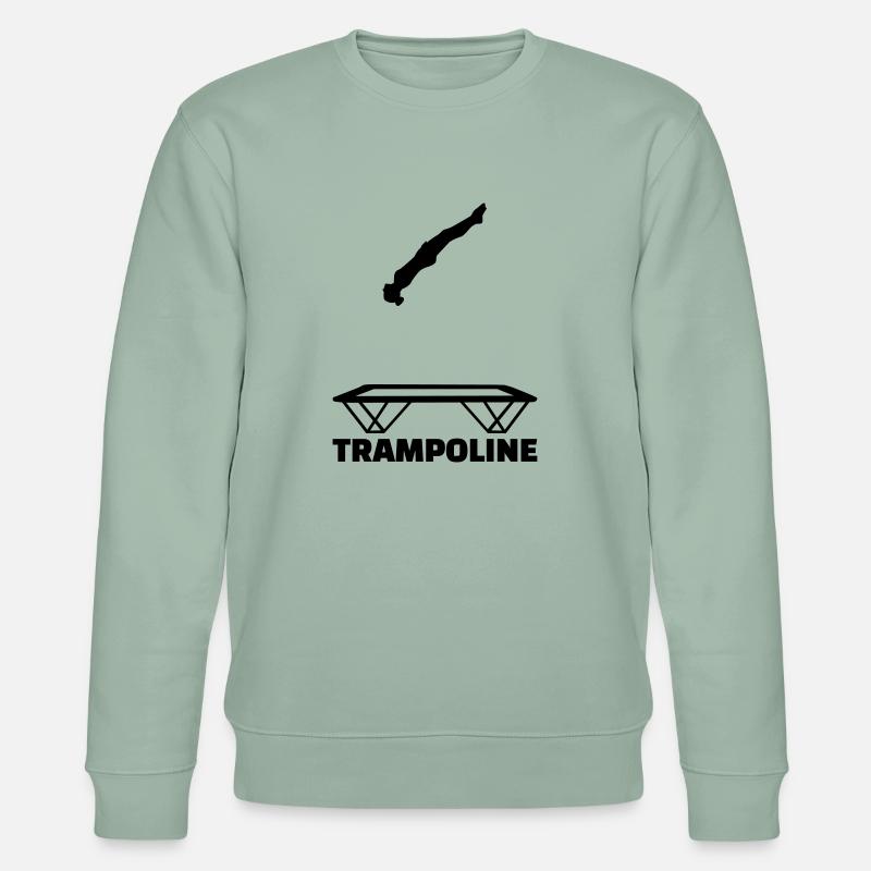 Trampolin - Stanley/Stella Unisex Bio-Sweatshirt CHANGER  - Helles Graugrün