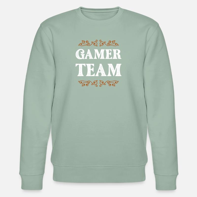Gamer Crew - Stanley/Stella Unisex Bio-Sweatshirt CHANGER  - Helles Graugrün