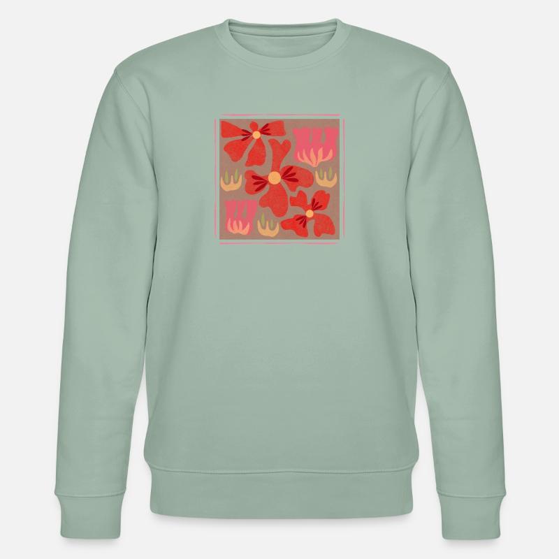 Mocha Mousse Minimal - Stanley/Stella Unisex Bio-Sweatshirt CHANGER  - Helles Graugrün