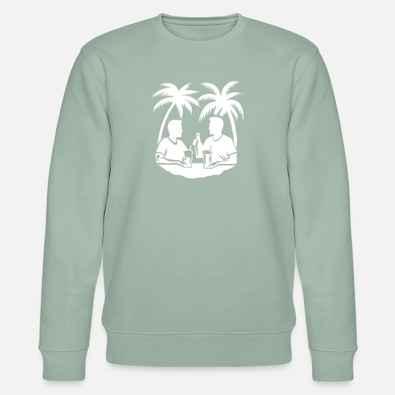 L’équipe de Palm Tree Holiday - Sweat bio CHANGER Stanley/Stella Unisexe - vert de gris clair