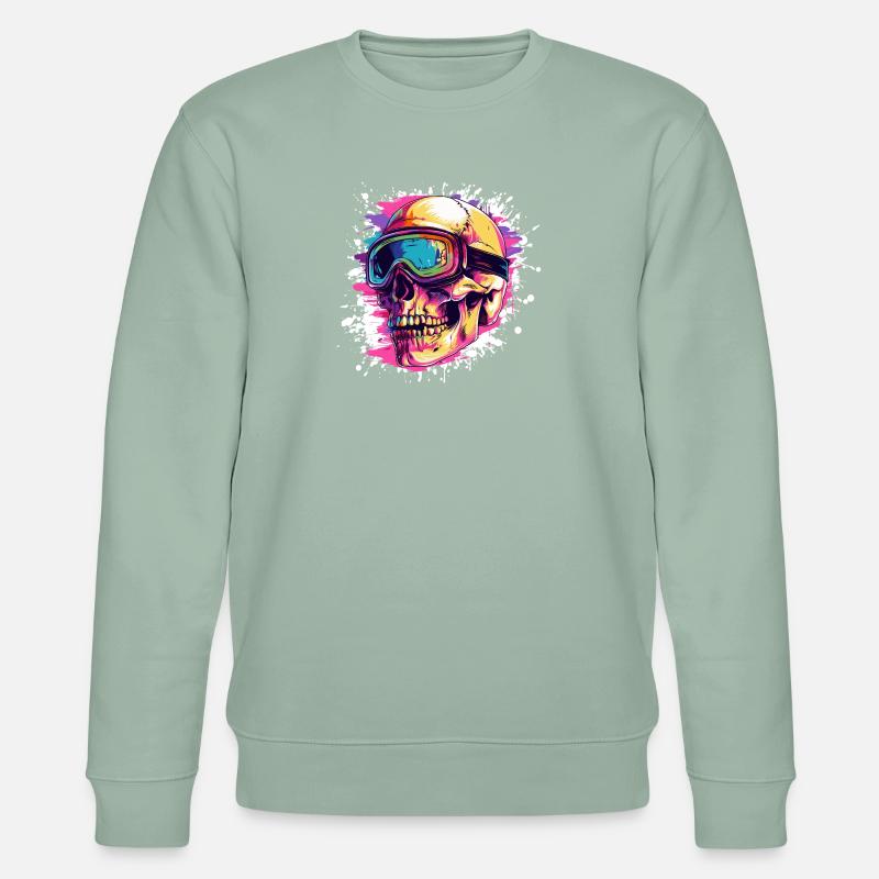 Ski Skull Lunettes de ski - Sweat bio CHANGER Stanley/Stella Unisexe - vert de gris clair