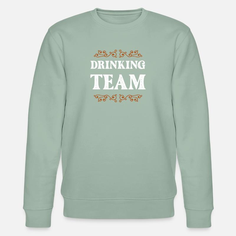 Drinking Crew - Stanley/Stella Unisex Bio-Sweatshirt CHANGER  - Helles Graugrün