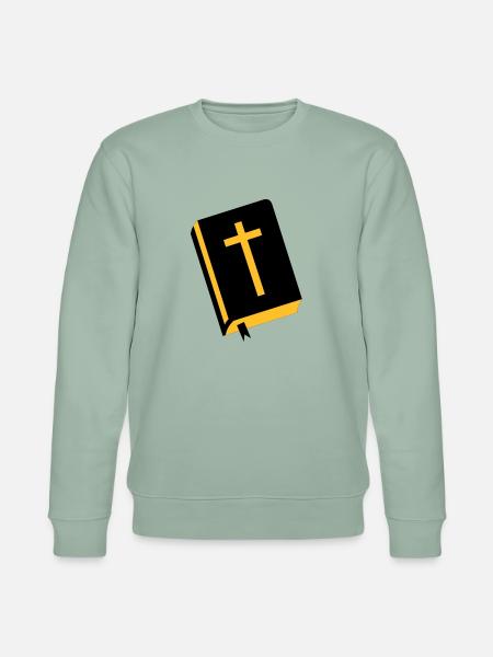 Bibel - Jesus - Stanley/Stella Unisex Bio-Sweatshirt CHANGER  - Helles Graugrün