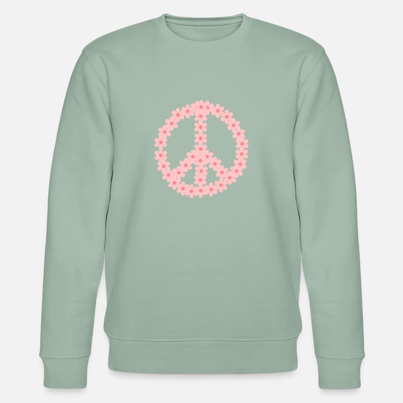 PEACE - Stanley/Stella Unisex Bio-Sweatshirt CHANGER - Helles Graugrün