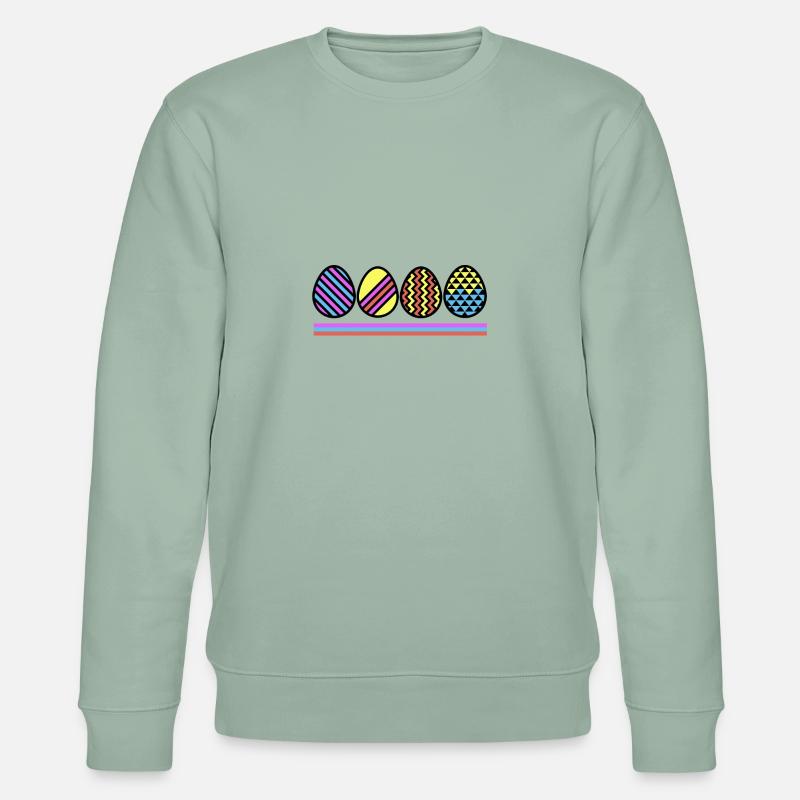 Oster Eggs - Oeufs de Pâques - Sweat bio CHANGER Stanley/Stella Unisexe - vert de gris clair
