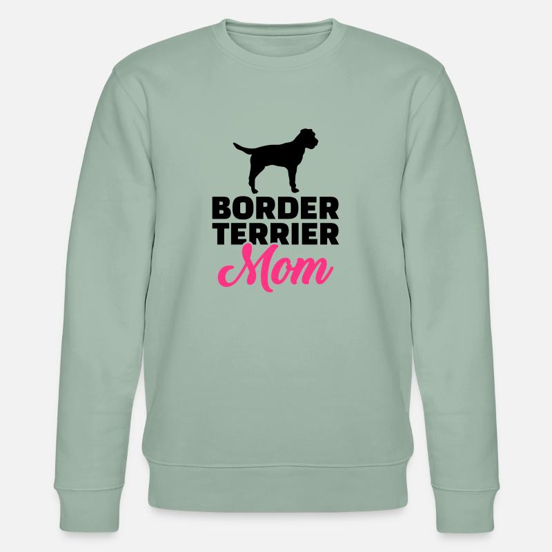 Border Terrier - Stanley/Stella Unisex Bio-Sweatshirt CHANGER  - Helles Graugrün