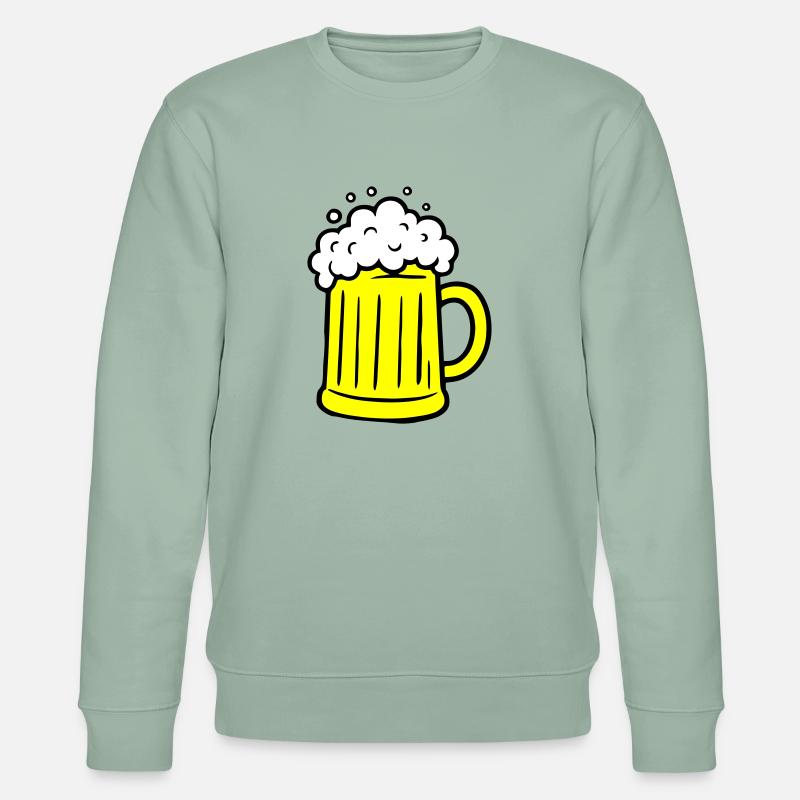 Verre à bière Beer Comic - Sweat bio CHANGER Stanley/Stella Unisexe - vert de gris clair