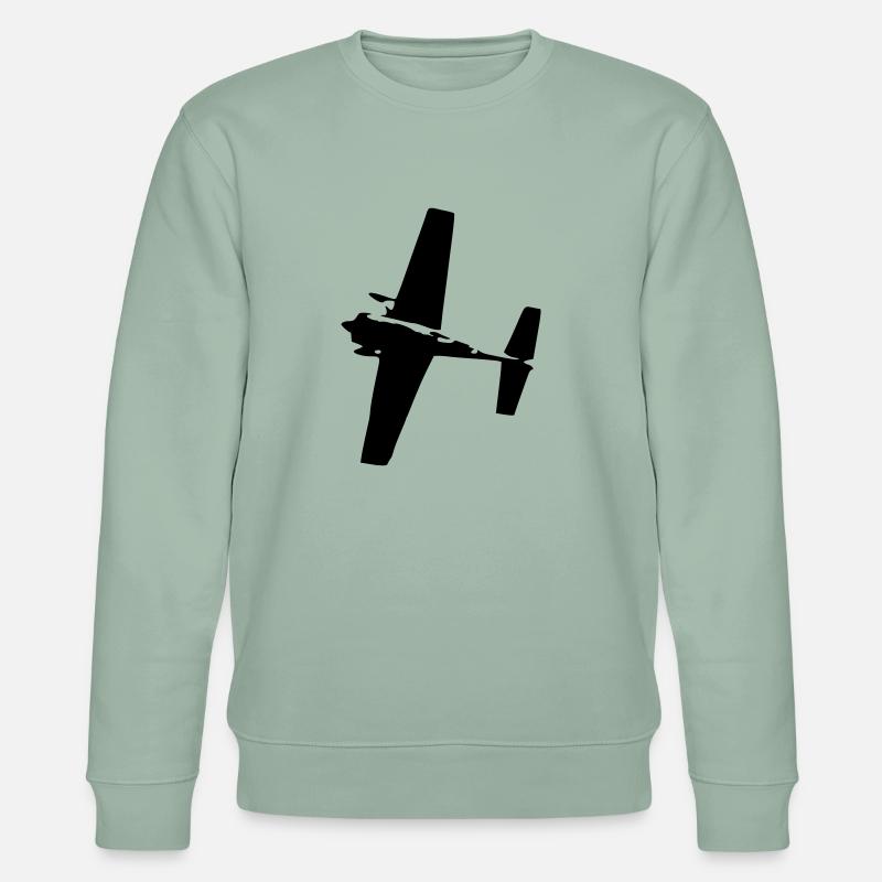 Airrace Flieger - Stanley/Stella Unisex Bio-Sweatshirt CHANGER  - Helles Graugrün