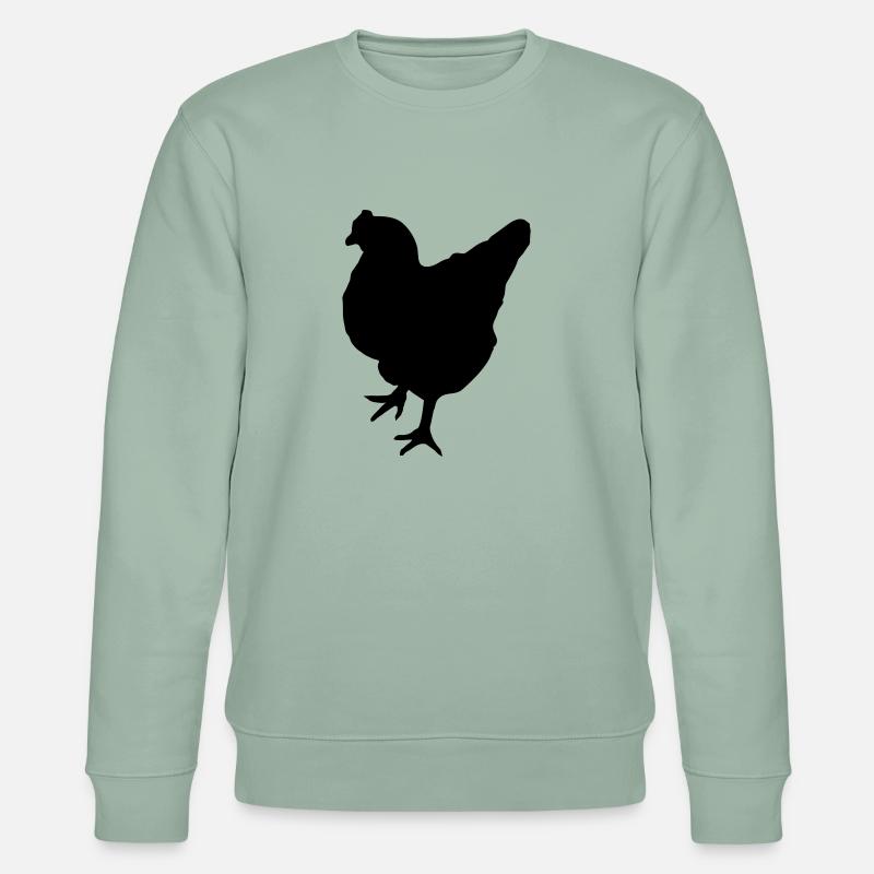 chicken - Stanley/Stella Unisex Bio-Sweatshirt CHANGER  - Helles Graugrün