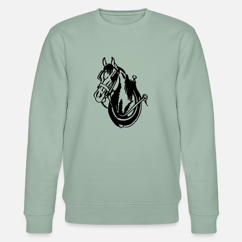Zugpferd - Stanley/Stella Unisex Bio-Sweatshirt CHANGER  - Helles Graugrün