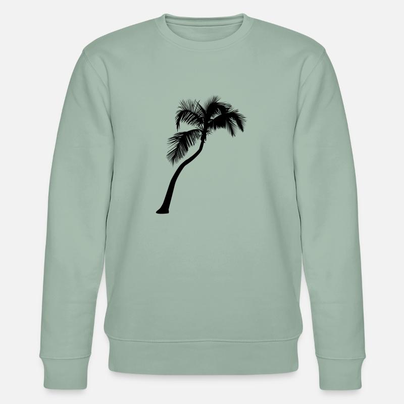 Palmier - Sweat bio CHANGER Stanley/Stella Unisexe - vert de gris clair