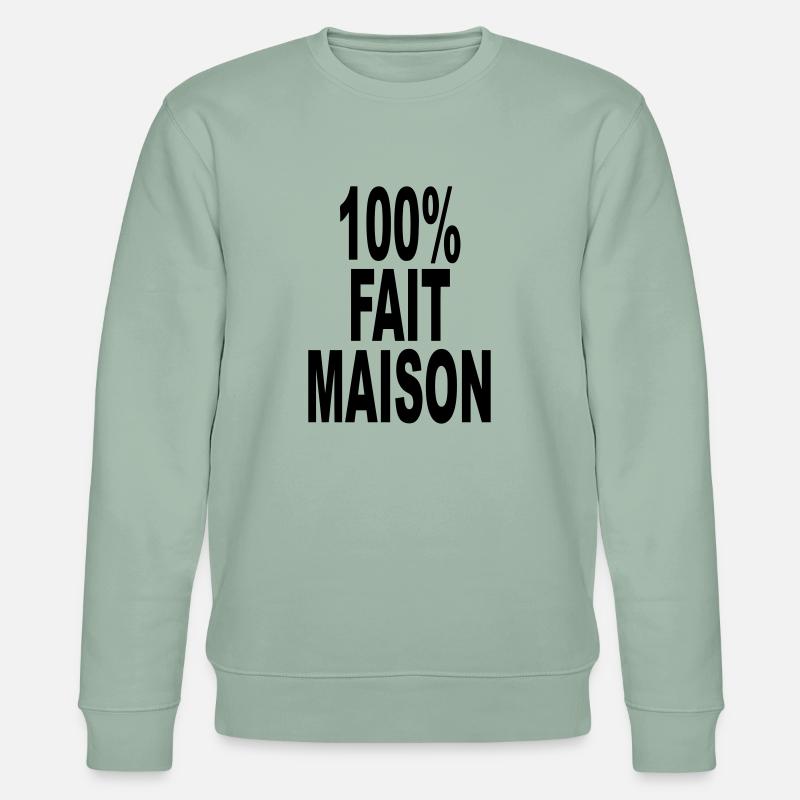 fait maison cent pour cent - Sweat bio CHANGER Stanley/Stella Unisexe - vert de gris clair