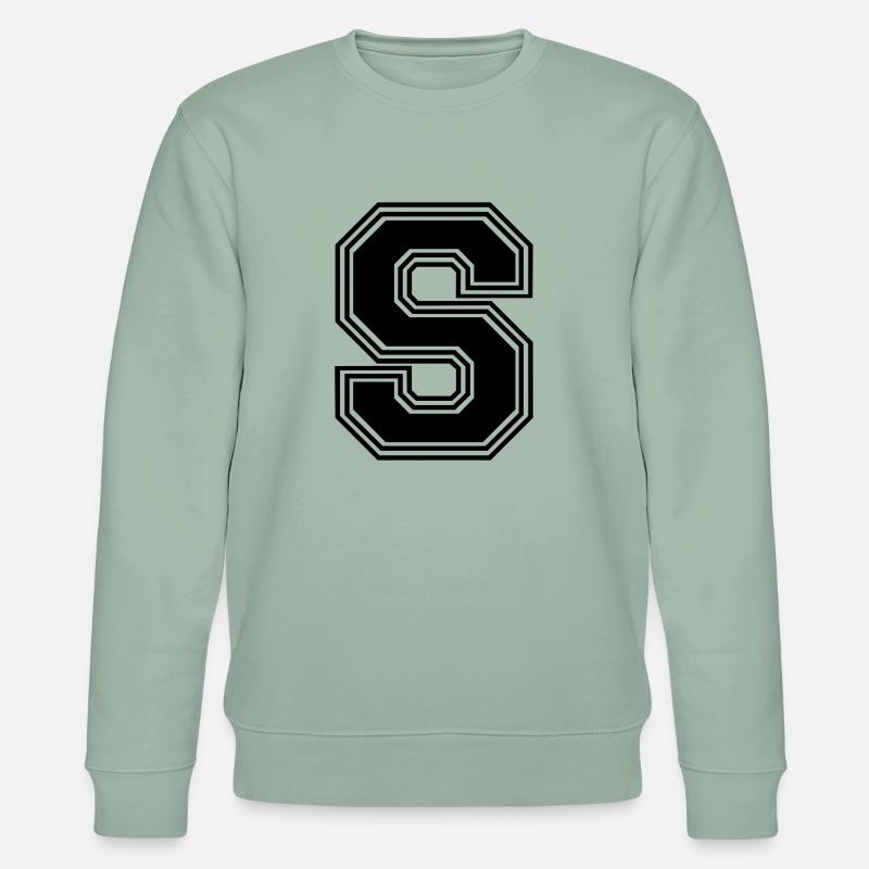 S_Buchstabe_S_(w31) - Stanley/Stella Unisex Bio-Sweatshirt CHANGER  - Helles Graugrün