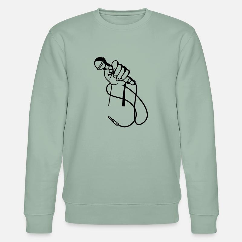 Micro Hand - Stanley/Stella Unisex Bio-Sweatshirt CHANGER  - Helles Graugrün