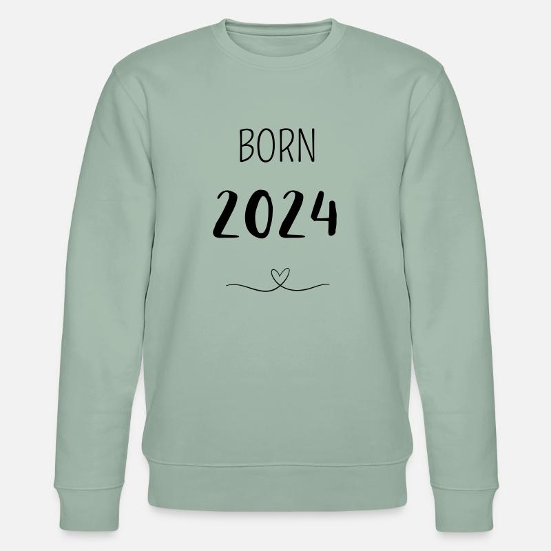 BORN 2024 - Stanley/Stella Unisex Bio-Sweatshirt CHANGER  - Helles Graugrün