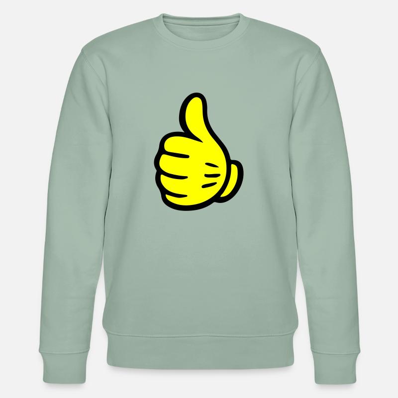 Hand Like Comic - Stanley/Stella Unisex Bio-Sweatshirt CHANGER  - Helles Graugrün
