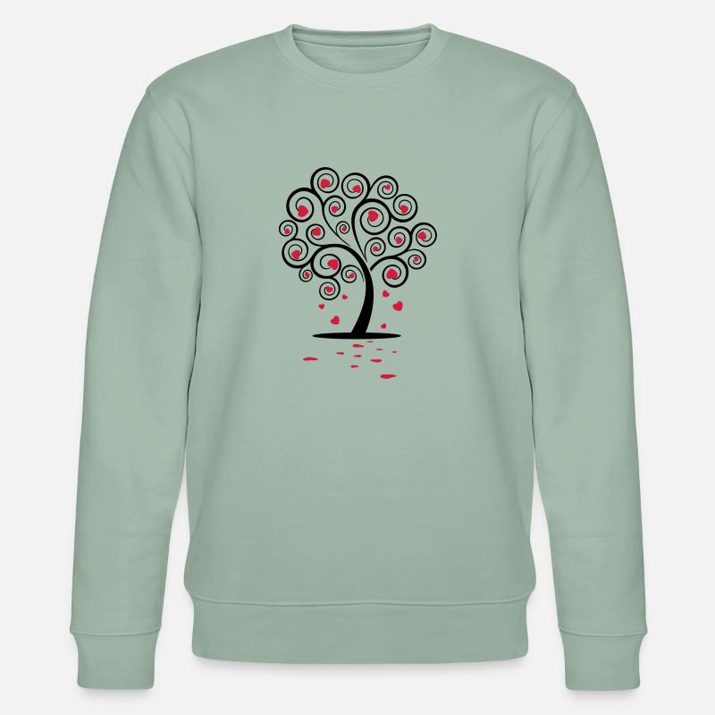 Love Tree - Stanley/Stella Unisex Bio-Sweatshirt CHANGER  - Helles Graugrün