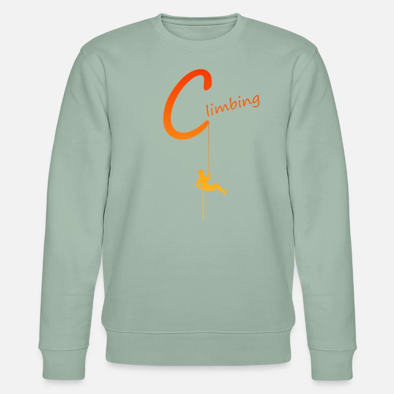 climbing - Stanley/Stella Unisex Bio-Sweatshirt CHANGER  - Helles Graugrün